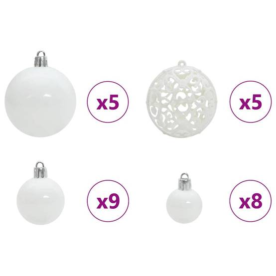 Vidaxl - Sapin de Noël avec 150 LED avec support Vert 90 cm PE vidaXL 3396303 - Image 8
