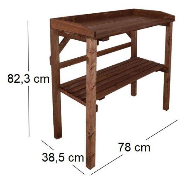 Esschert Design - Table à rempoter en pin Nature Teinté marron Esschert's Garden - Image 3