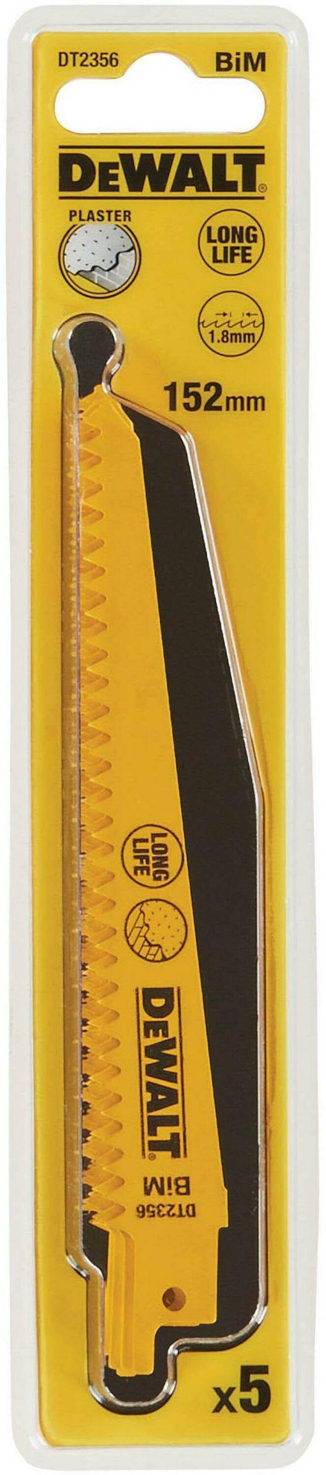 Lame de scie sabre BiM pour applications spéciales - 152 mm - 5 pièces - DEWALT - DT2356-QZ - Image 3