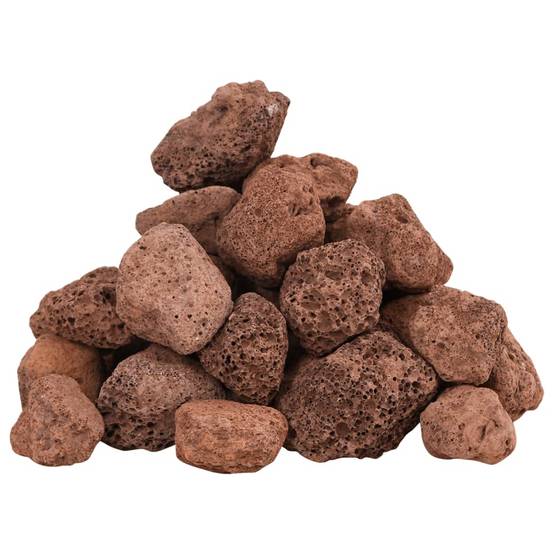 Pierres de Lave Décoratives pour Jardin et Aquarium 25 kg Rouge 3-5 cm - ComfortXL Outdoor Living - Image 3