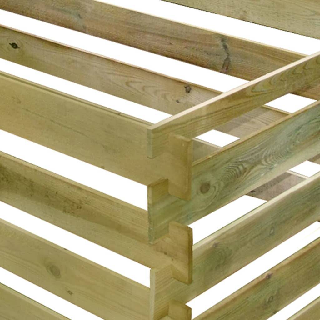 PANGIVO - Bac de compostage bois de pin vert 180 x 90 x 90 cm - PANGIVO - Image 4