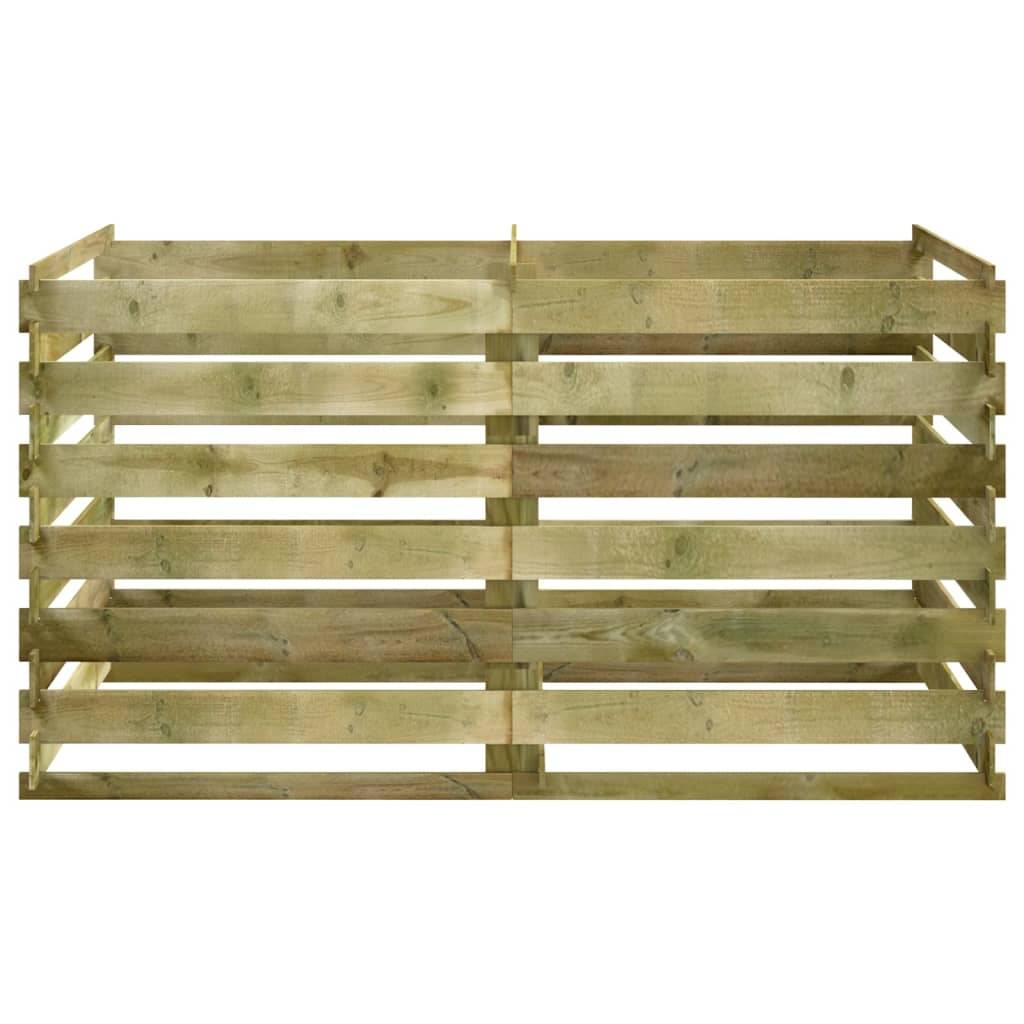 PANGIVO - Bac de compostage bois de pin vert 180 x 90 x 90 cm - PANGIVO - Image 3