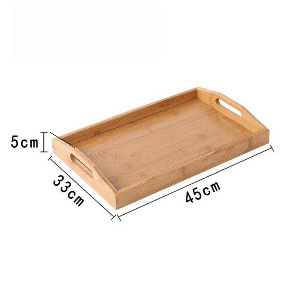 DtopbuyAge - Plateau de Service Rectangulaire en Bambou 35 * 22 * 5cm DtopbuyAge - Image 5