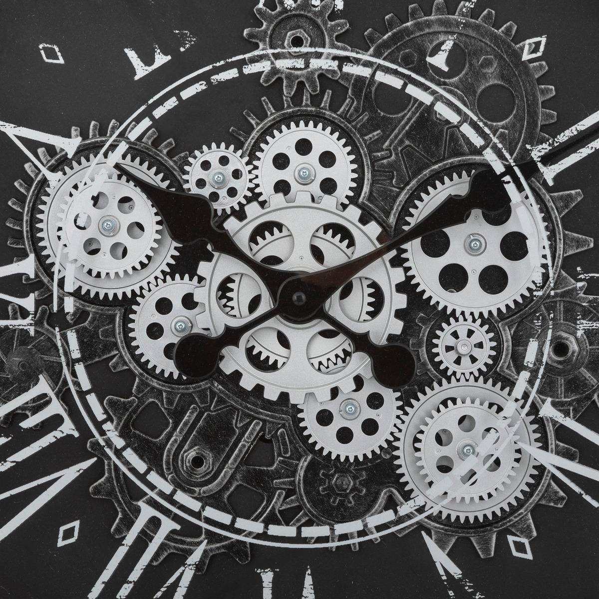 Atmosphera - Horloge "Izia" noir et blanc D51cm - Atmosphera Créateur d'intérieur - Imagen 4
