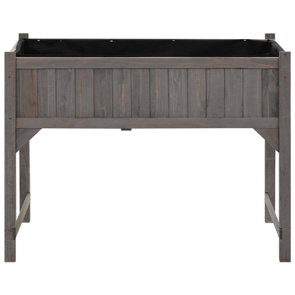 Helloshop26 - Jardinière lit surélevé plantes fleurs jardin avec serre 110 x 54 x 120 cm bois de sapin massif - Imagen 7