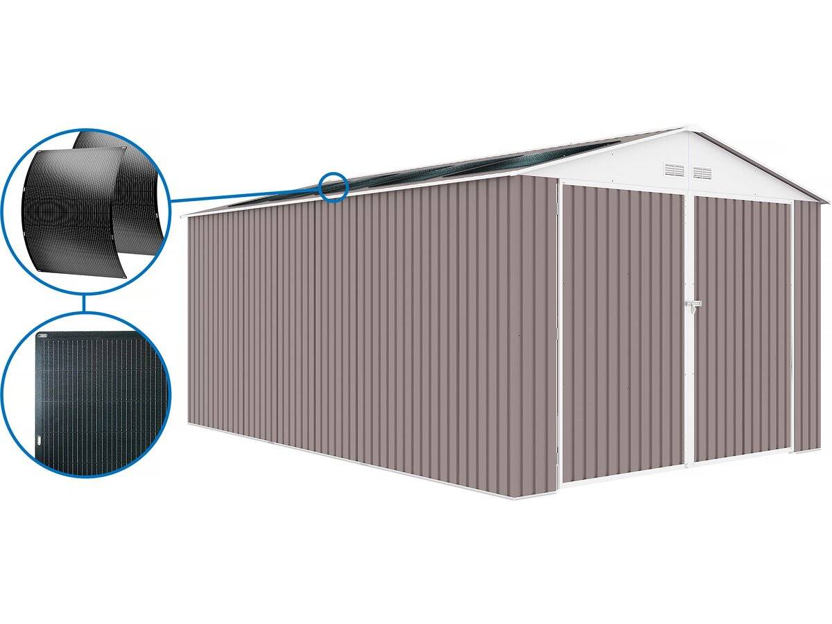 Habitat Et Jardin - Garage Métal "nevada" - 18,56m² Avec Panneaux Solaires -habitat Et Jardin - Image 2