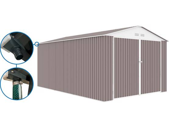 Habitat Et Jardin - Garage Métal "nevada" - 18,56m² Avec Panneaux Solaires -habitat Et Jardin - Image 4