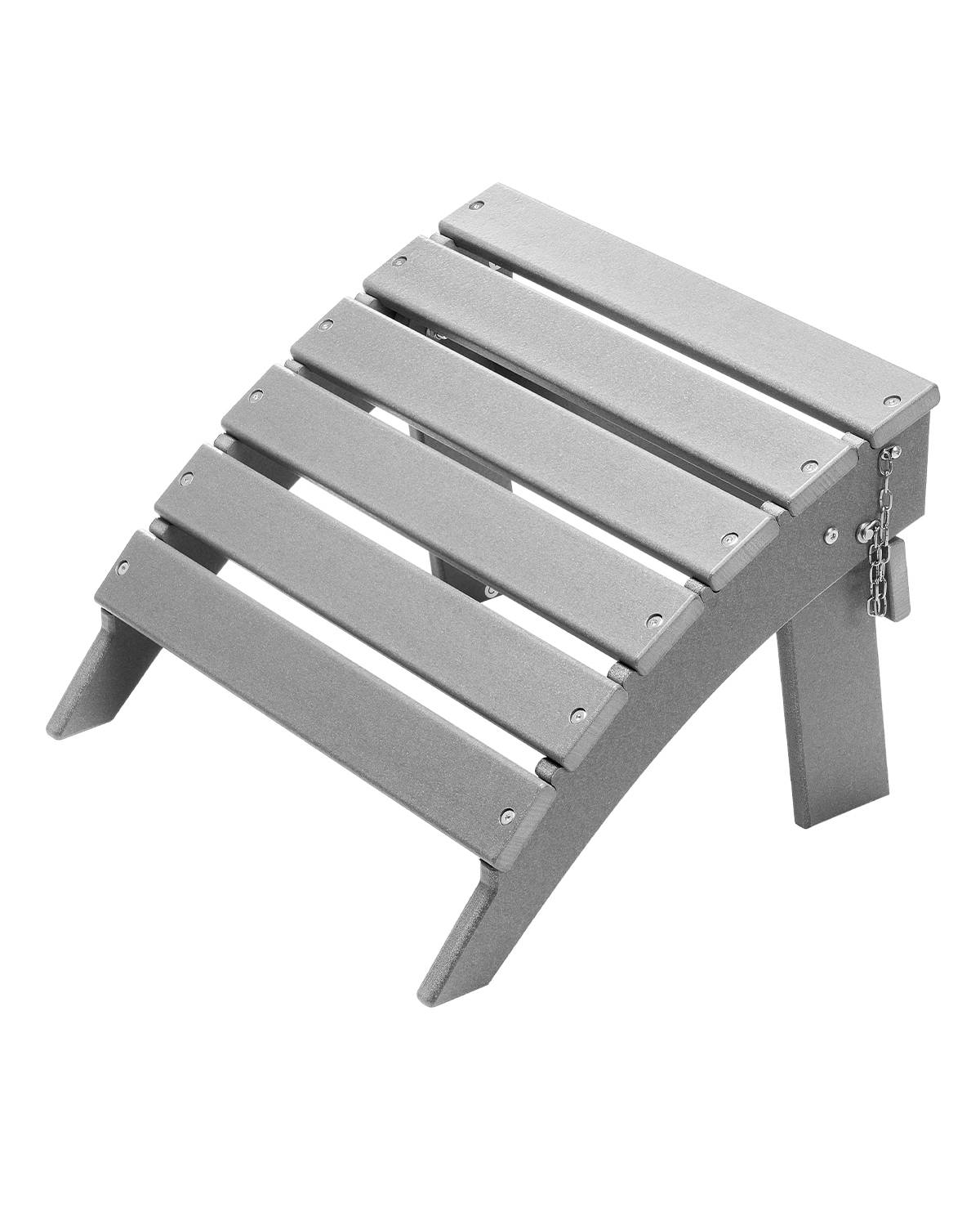 VEVOR Repose-pieds pliable Adirondack, PEHD, 430x480x330mm, gris.