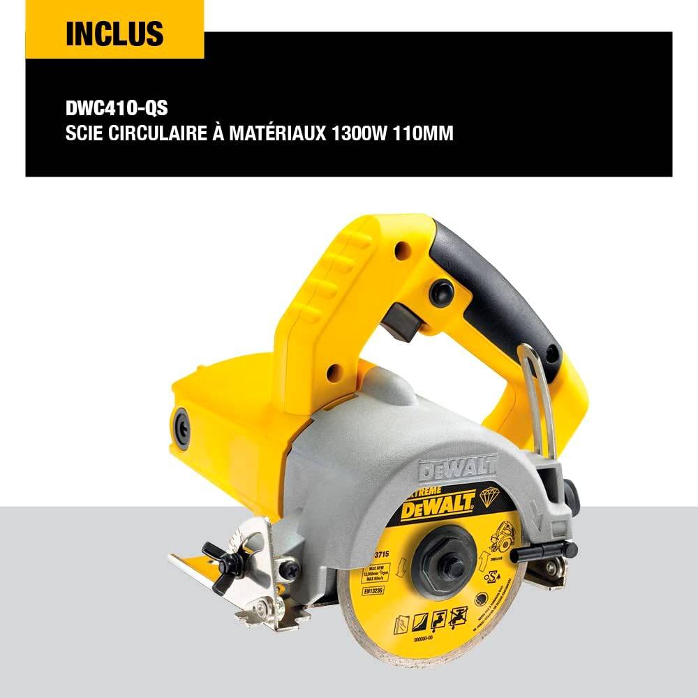 Scie circulaire à matériaux 1300 W - 110 mm - DEWALT - DWC410-QS - Image 7