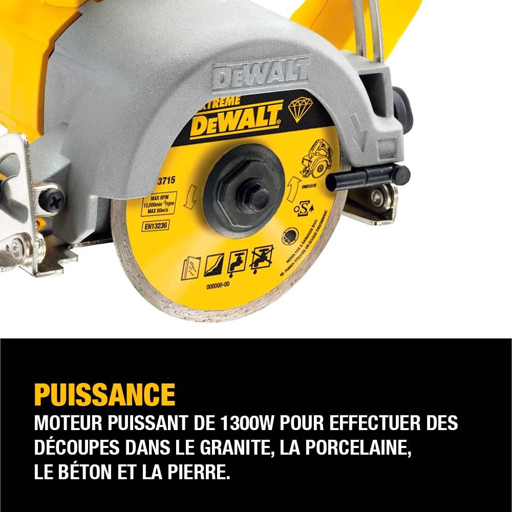 Scie circulaire à matériaux 1300 W - 110 mm - DEWALT - DWC410-QS - Image 2