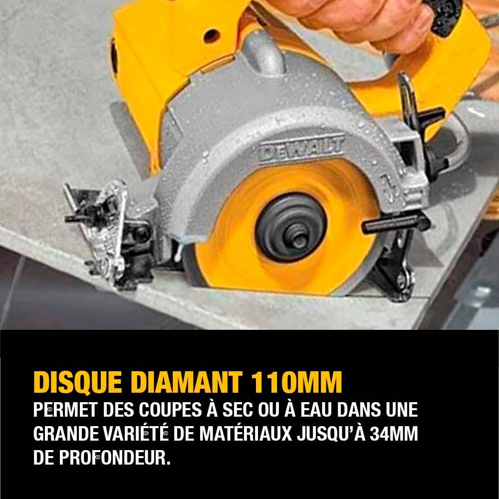 Scie circulaire à matériaux 1300 W - 110 mm - DEWALT - DWC410-QS - Image 4