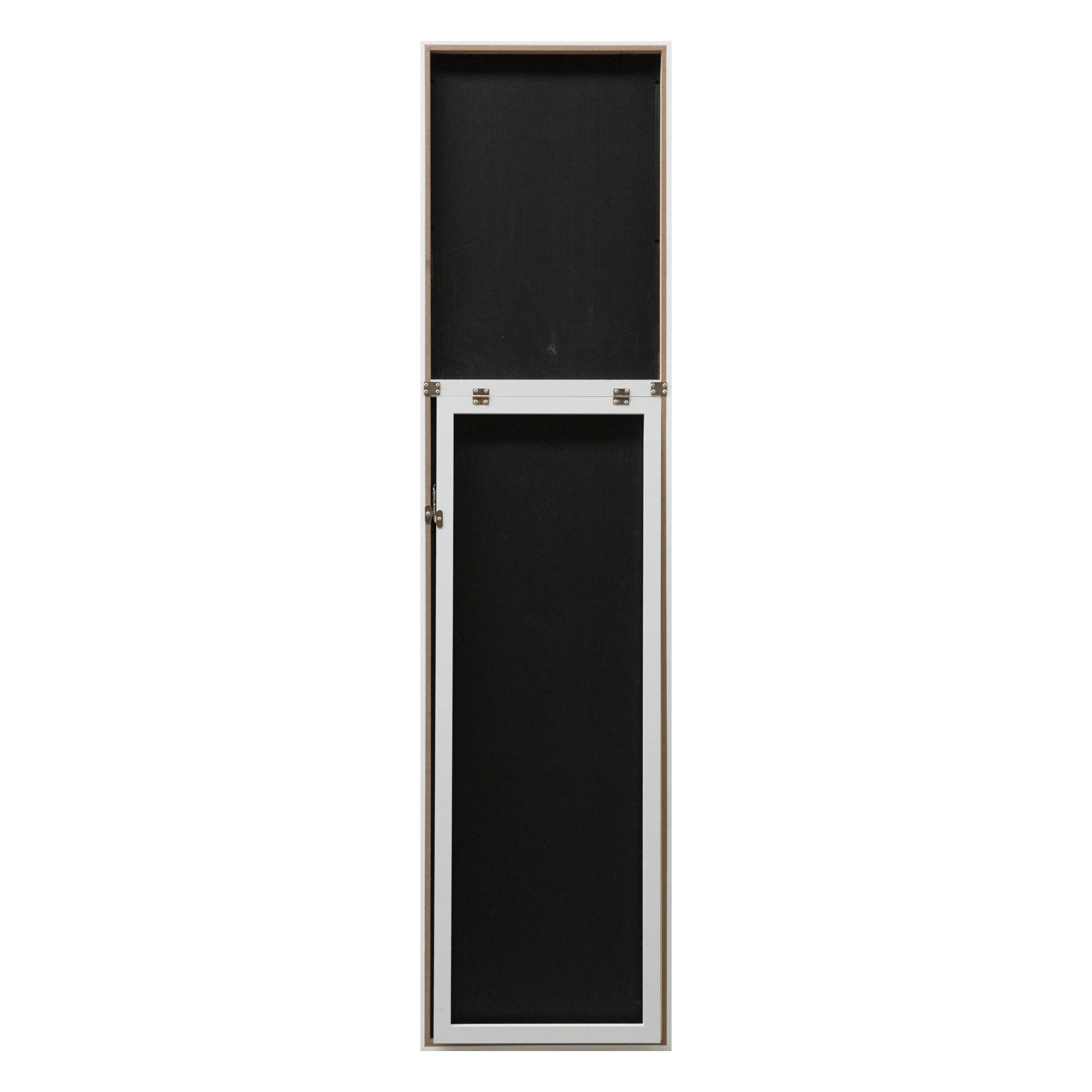 Helloshop26 - Miroir sur pied psyché inclinable 150 x 35 cm blanc - Imagen 3
