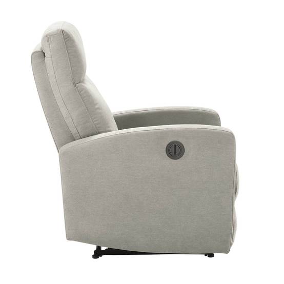 Fauteuil Relax Electrique Tissu Gris Clair - LERIDA - Image 3