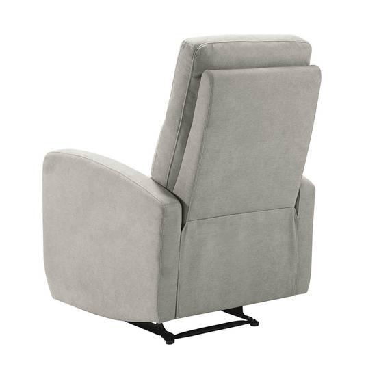Fauteuil Relax Electrique Tissu Gris Clair - LERIDA - Image 5