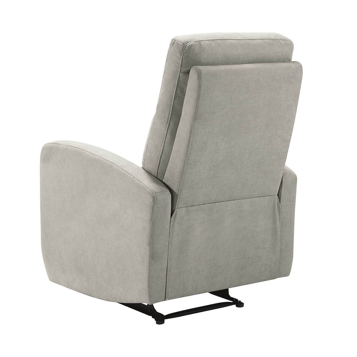 Fauteuil Relax Electrique Tissu Gris Clair - LERIDA - Image 5