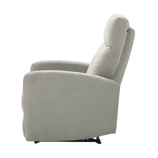 Fauteuil Relax Electrique Tissu Gris Clair - LERIDA - Image 4