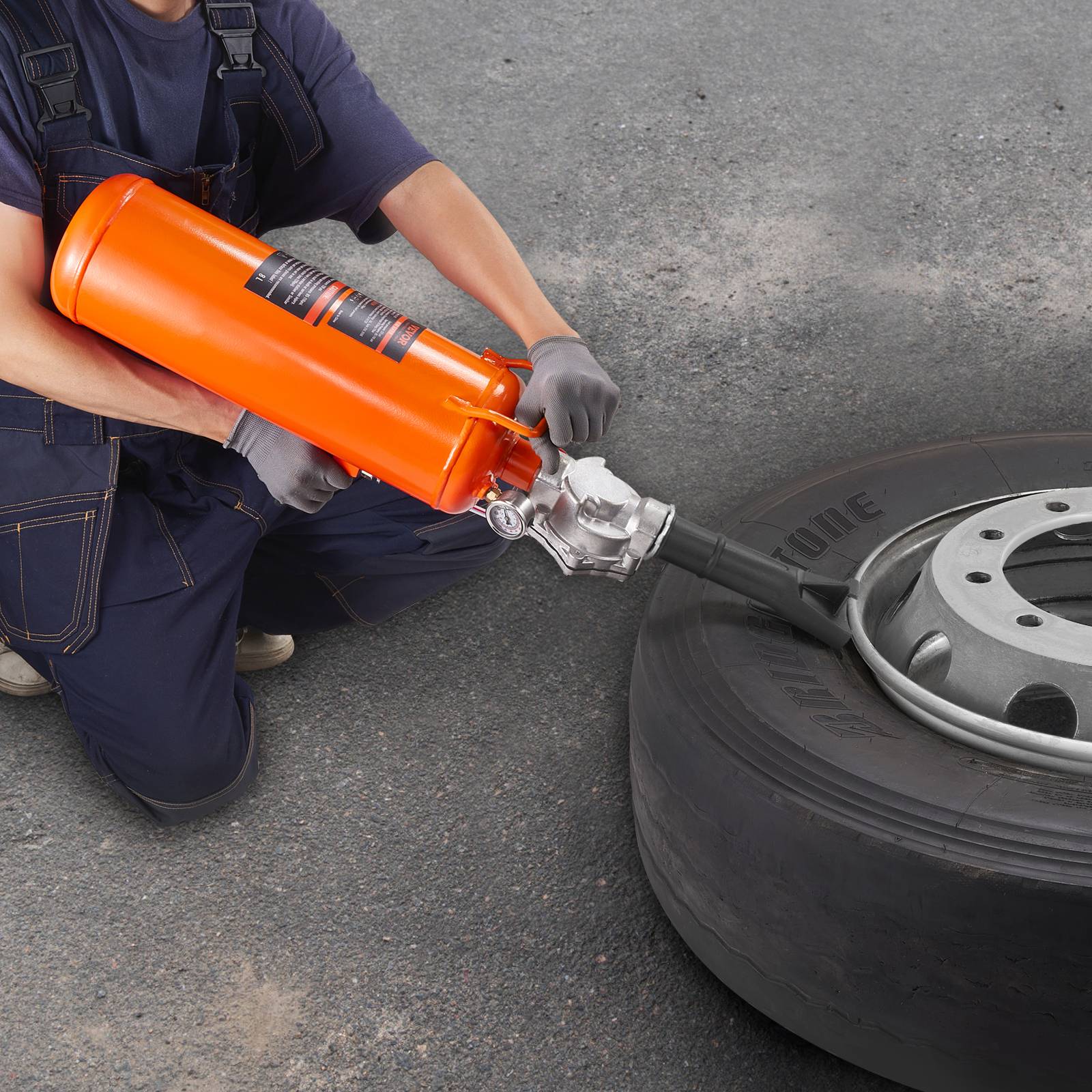 VEVOR Canon à air 8L, gonfleur pneus 120 PSI, portable 85-116 PSI, pour véhicules, atelier. - Image 8