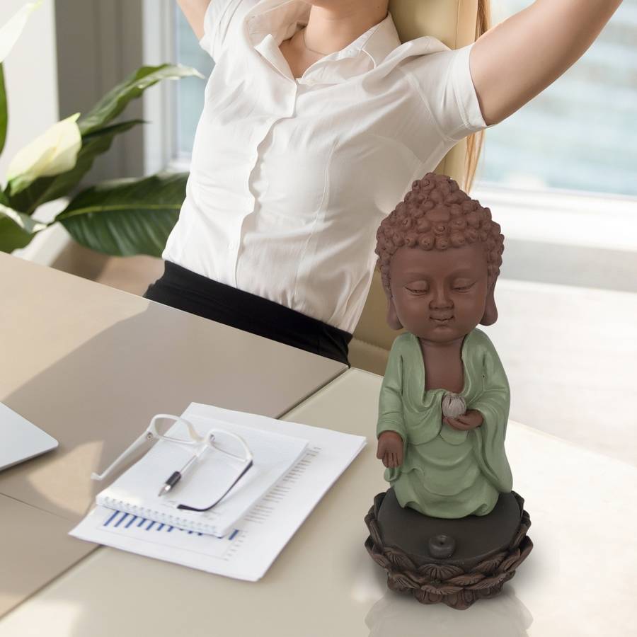 Zen Light - Statue Bouddha Porte-Encens Kasyapa-Création authentique-Ambiance zen et harmonieuse-idée cadeau-H25cm–Zen'Light - Image 9