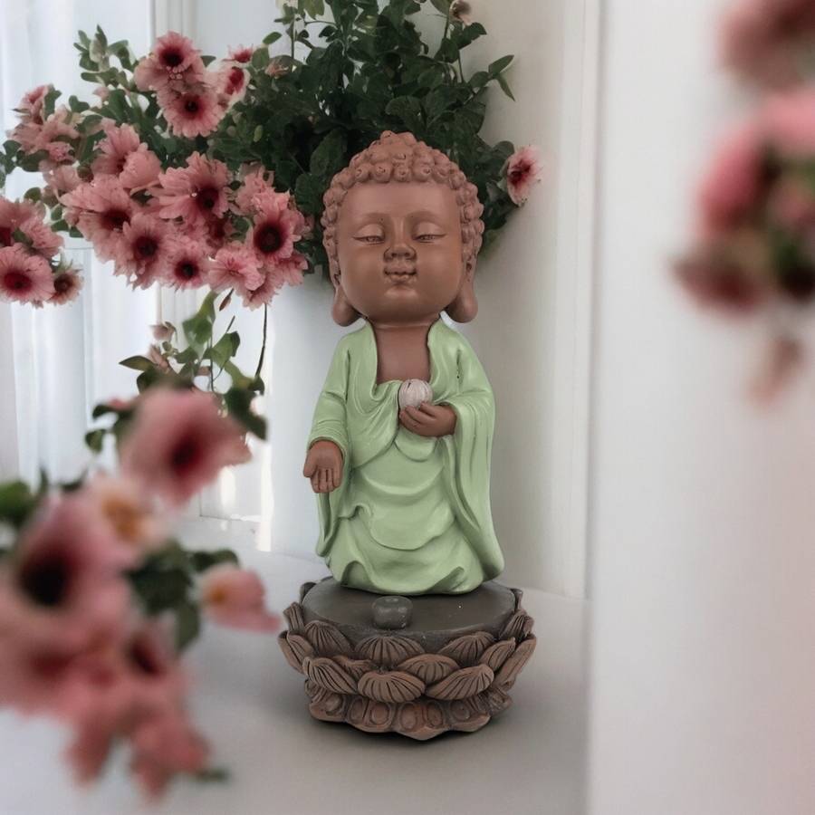 Zen Light - Statue Bouddha Porte-Encens Kasyapa-Création authentique-Ambiance zen et harmonieuse-idée cadeau-H25cm–Zen'Light - Image 8