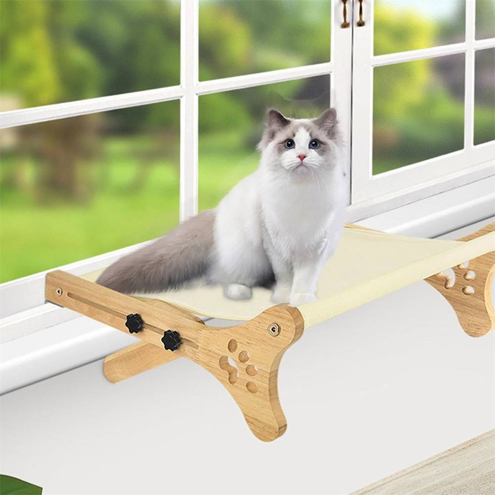 Hamac mural pour chat, fixe et stable, support jusqu'à 20 kg, tissu doux et respirant Lytech - Image 2