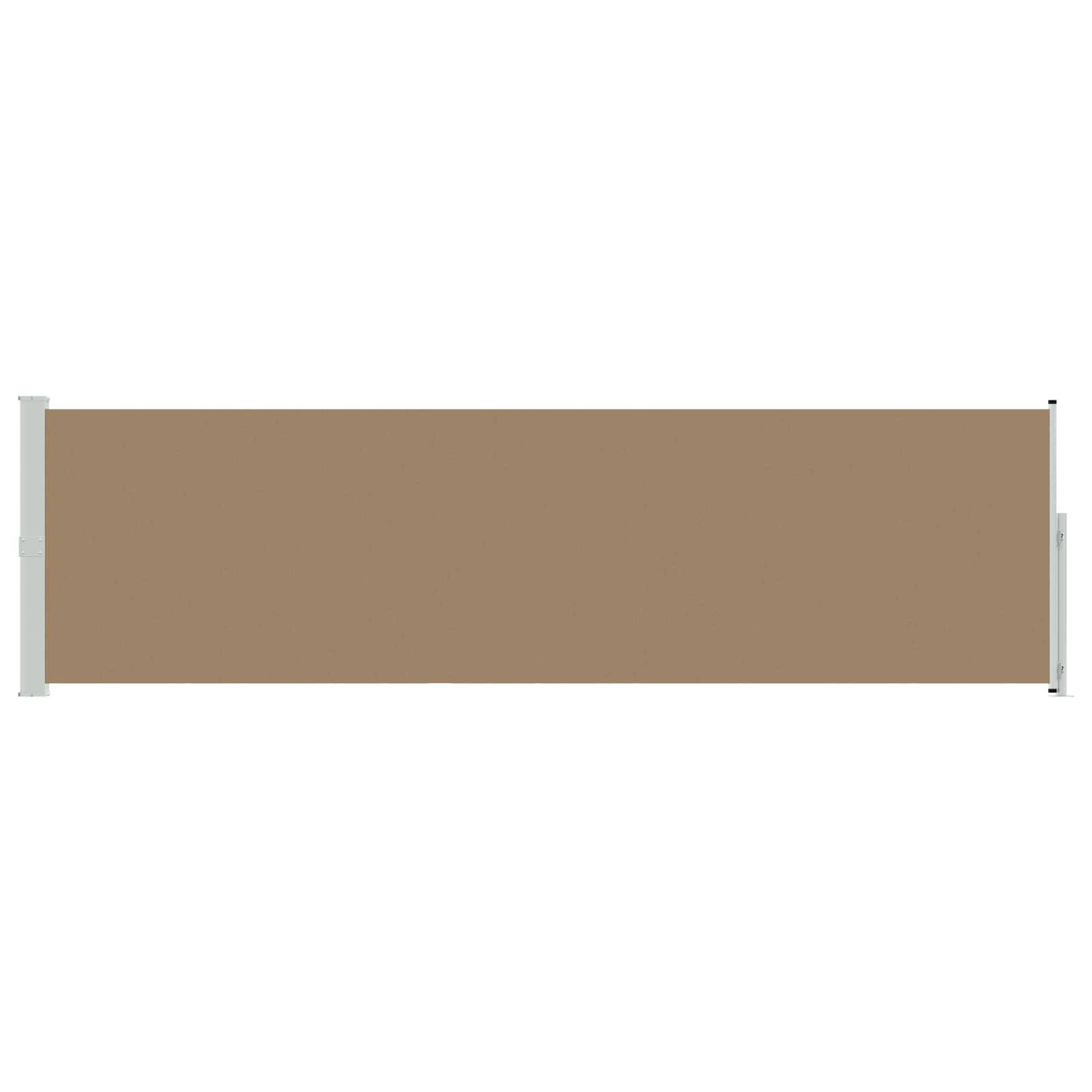 Store latéral rétractable polyester taupe 500 x 117 cm - PANGIVO - Image 2