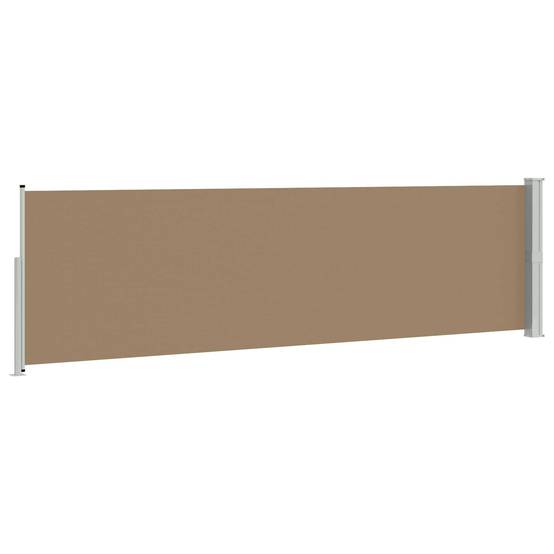 Store latéral rétractable polyester taupe 500 x 117 cm - PANGIVO - Image 4
