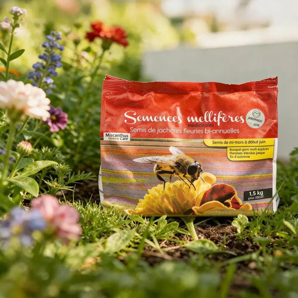 Autre - Semis de Jachères Fleuries Bi-annuelles - Semences Mellifères® (Sac de 1,5kg) - Image 3