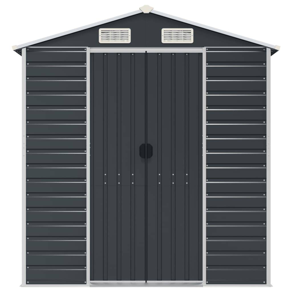 Vidaxl - Abri de jardin anthracite 191x130x198 cm acier galvanisé vidaXL 3188253 - Image 5