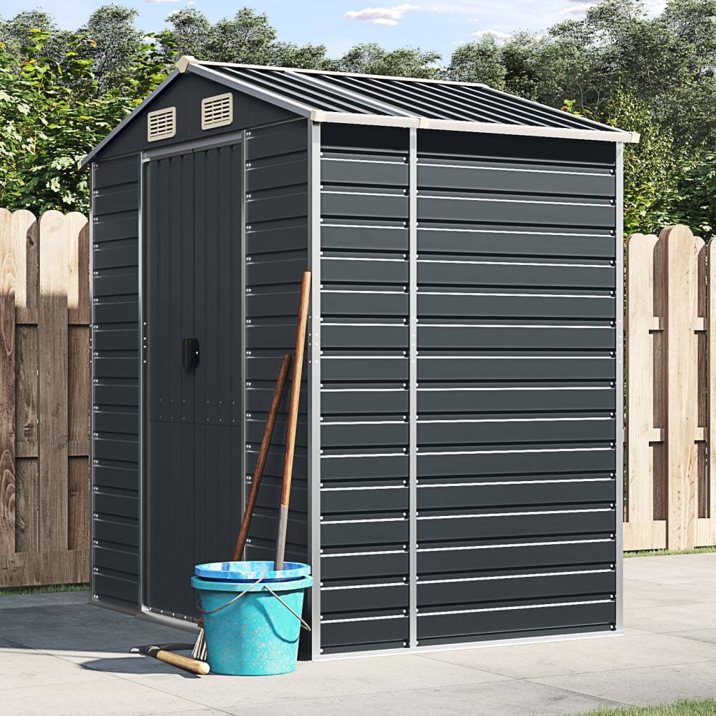 Vidaxl - Abri de jardin anthracite 191x130x198 cm acier galvanisé vidaXL 3188253 - Image 1