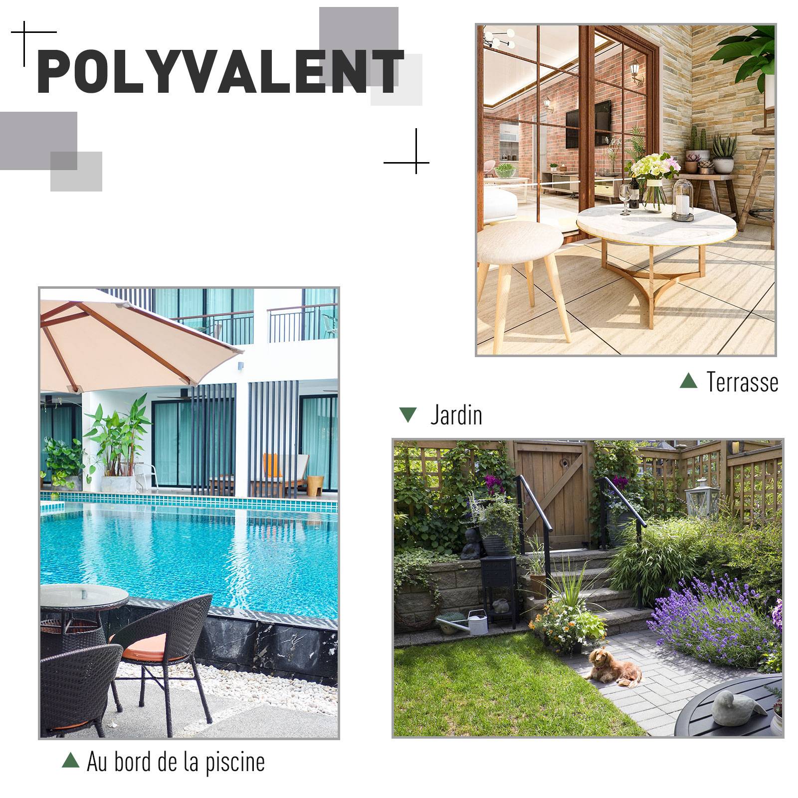 Outsunny - Ensemble salon de jardin 2 pièces canapé d'angle 4 places + table basse plateau verre trempé + 5 coussins résine tressée brun - Outsunny - Imagen 6