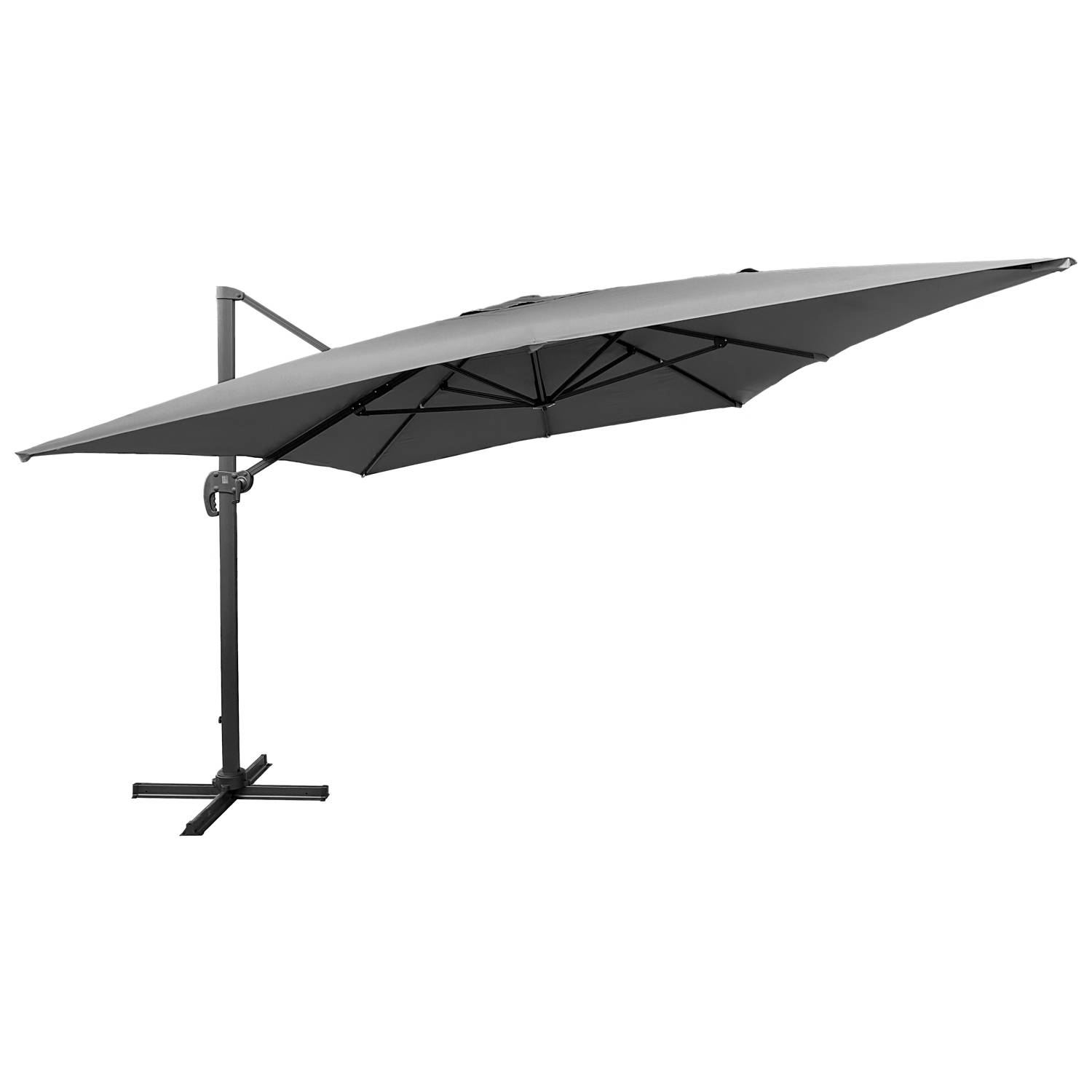 Happy Garden - Parasol déporté MOLOKAI rectangulaire 3x4m gris + housse - HAPPY GARDEN - Imagen 3