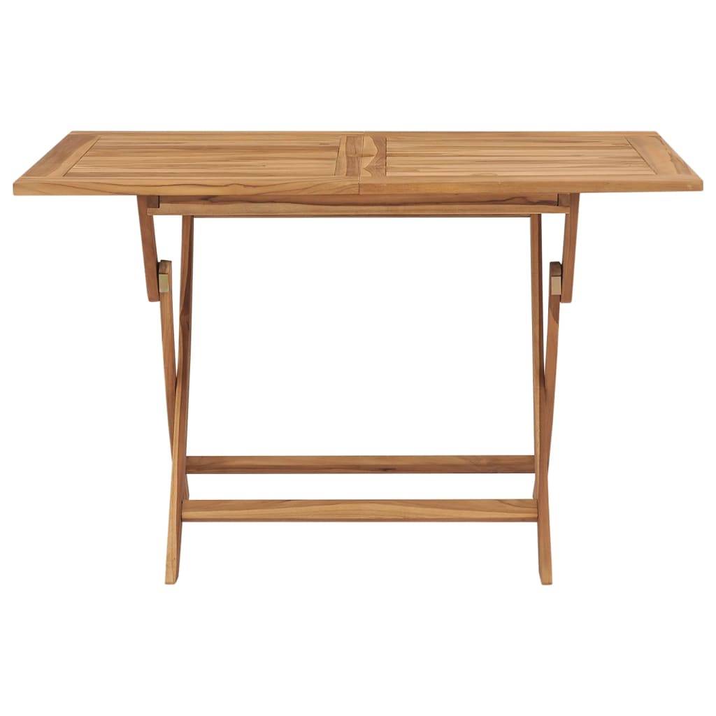 Maison Chic - Table pliable de jardin | Table d'extérieur 120x70x75 cm Bois de teck solide - Image 1