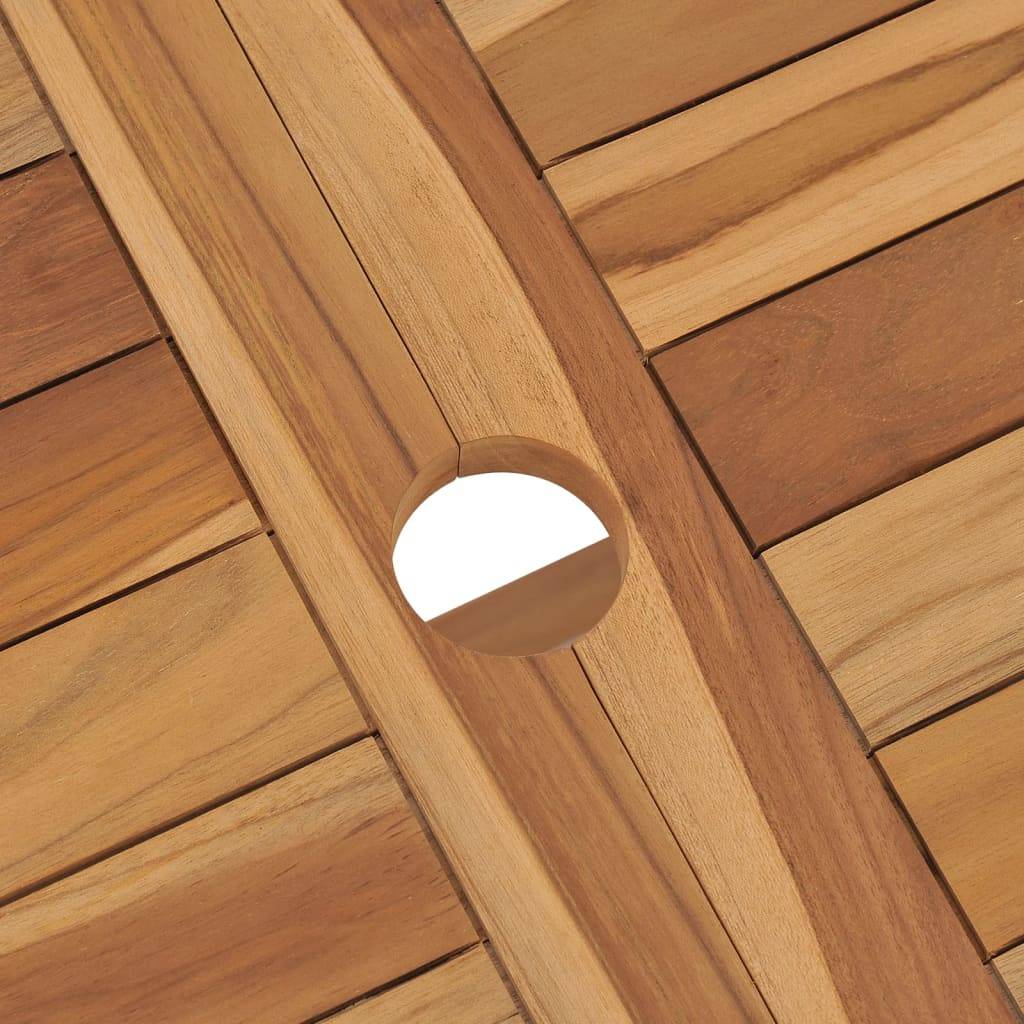 Maison Chic - Table pliable de jardin | Table d'extérieur 120x70x75 cm Bois de teck solide - Image 6