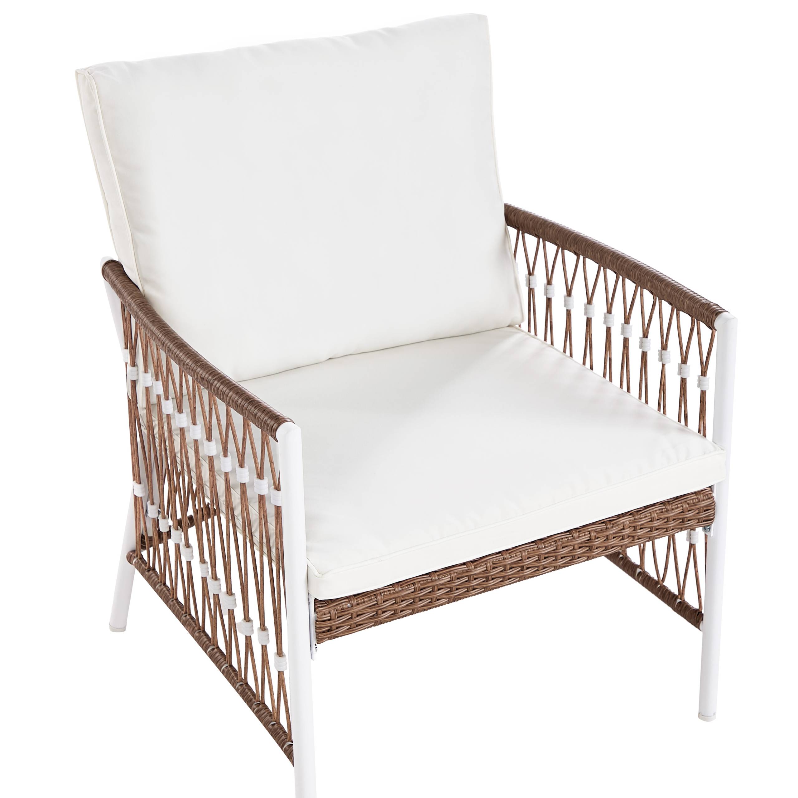 Beliani - Set de bistrot, 2 Personnes Aluminium Blanc LEVICO - Beliani - Imagen 9