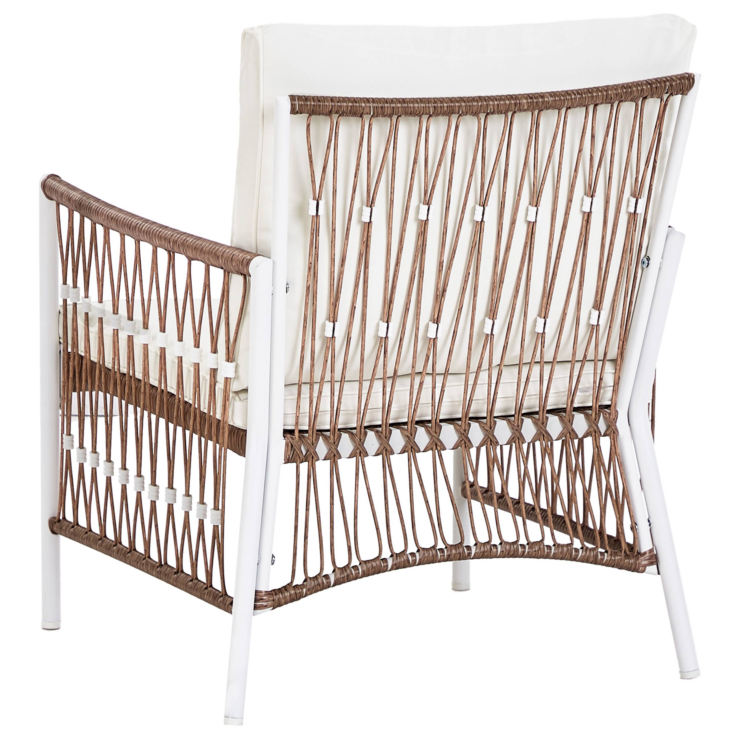 Beliani - Set de bistrot, 2 Personnes Aluminium Blanc LEVICO - Beliani - Imagen 6