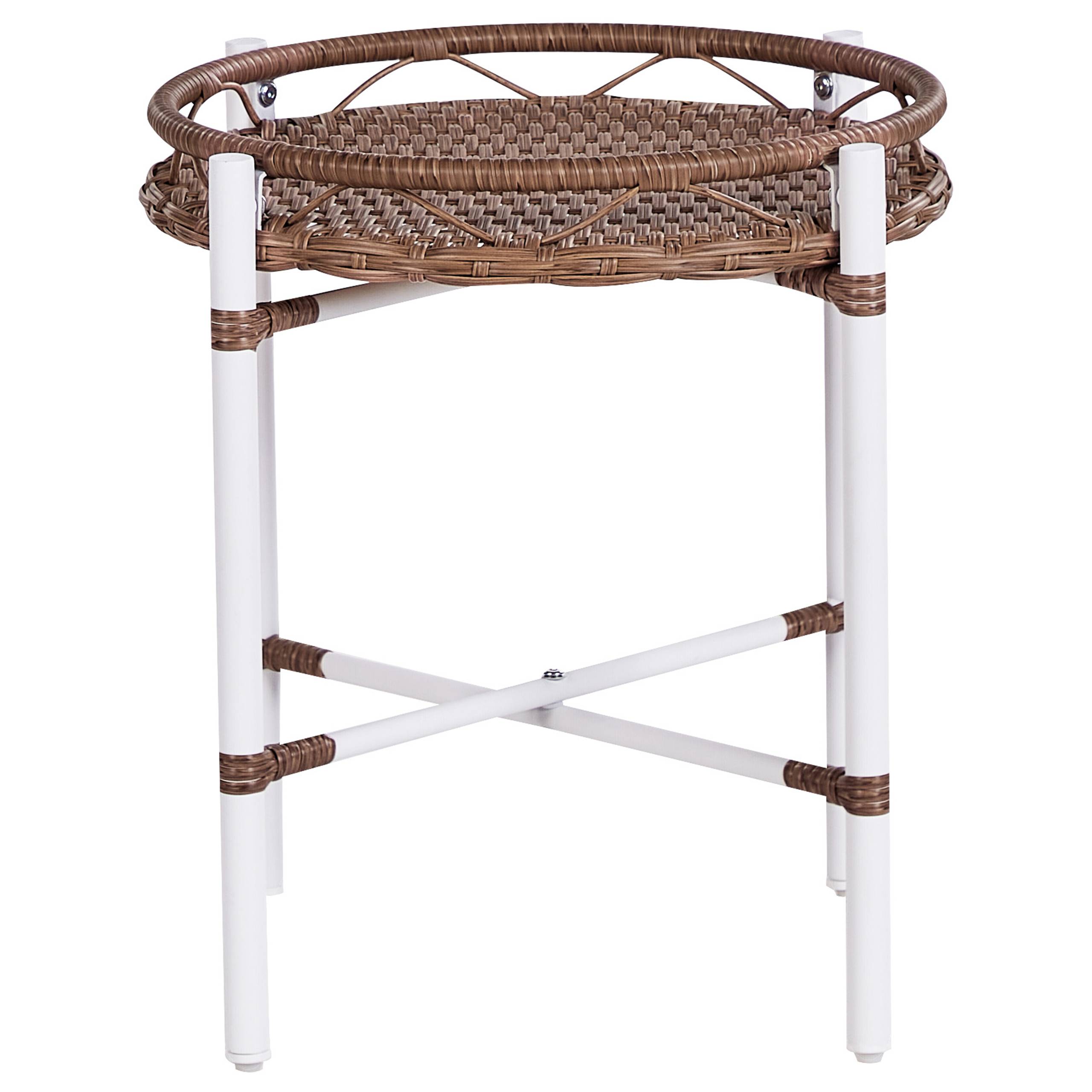 Beliani - Set de bistrot, 2 Personnes Aluminium Blanc LEVICO - Beliani - Imagen 8
