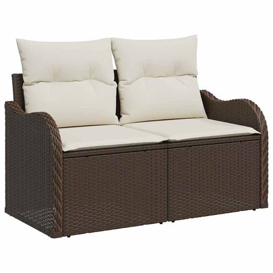 ComfortXL - Ensemble Canapé Modulable 8 Éléments Résine Tressée Marron Coins et Centre Patio – ComfortXL Outdoor Living - Image 4