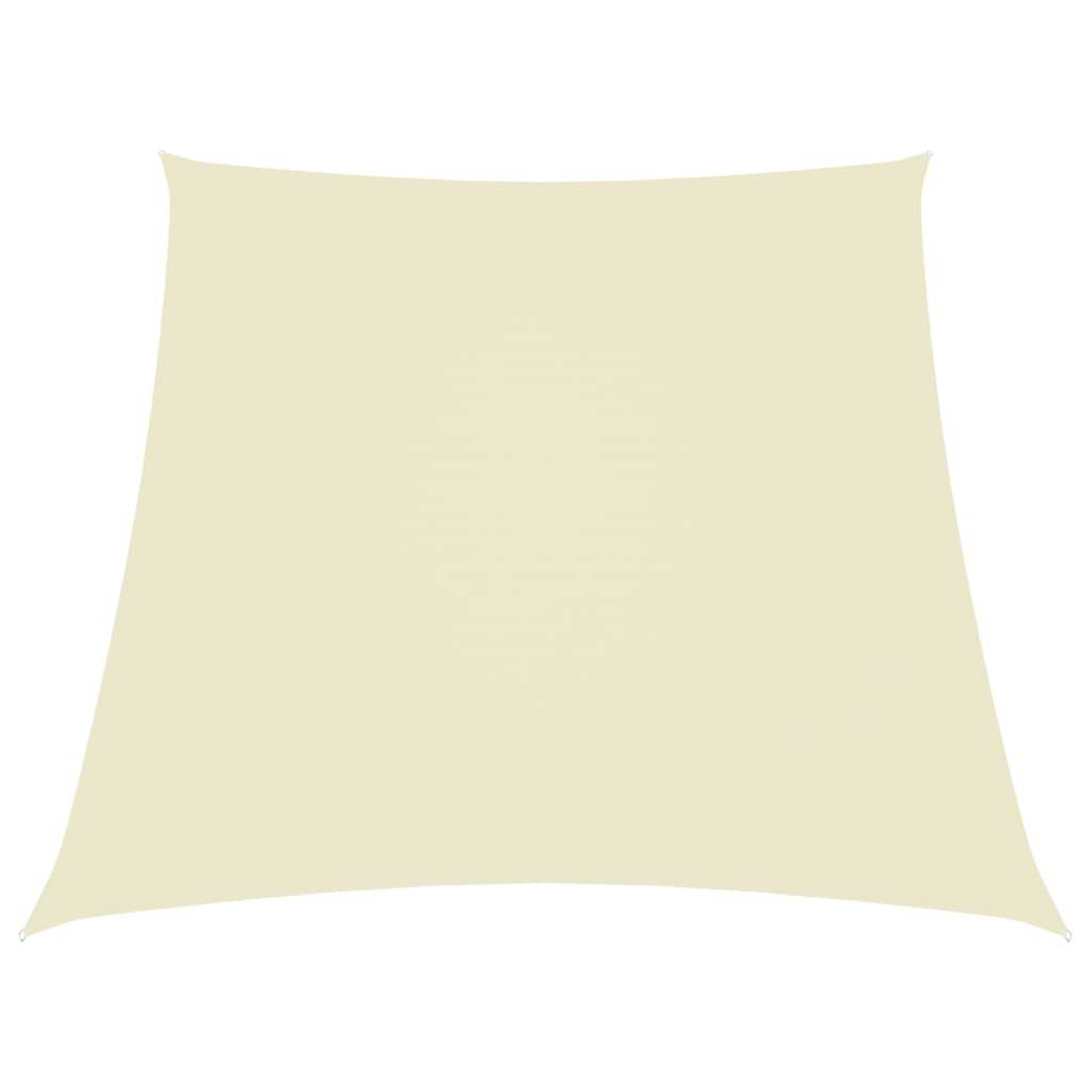 Helloshop26 - Voile toile d'ombrage parasol tissu oxford trapèze 3/5 x 4 m crème - Imagen 1