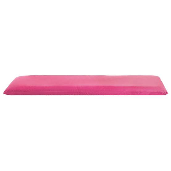Helloshop26 - Transat chaise longue bain de soleil lit de jardin terrasse meuble d'extérieur pliable tissu oxford rose - Imagen 6