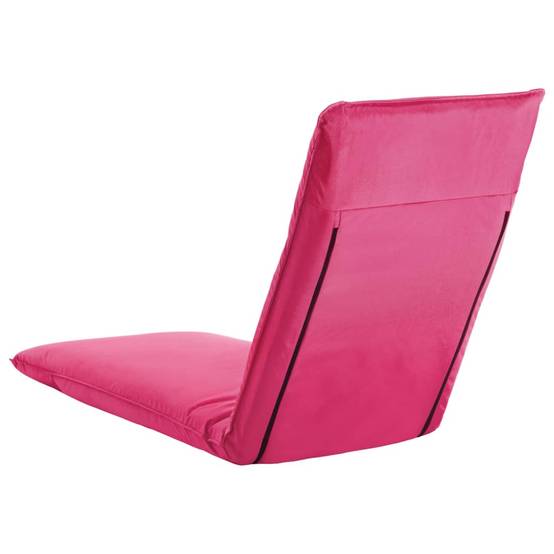 Helloshop26 - Transat chaise longue bain de soleil lit de jardin terrasse meuble d'extérieur pliable tissu oxford rose - Imagen 4