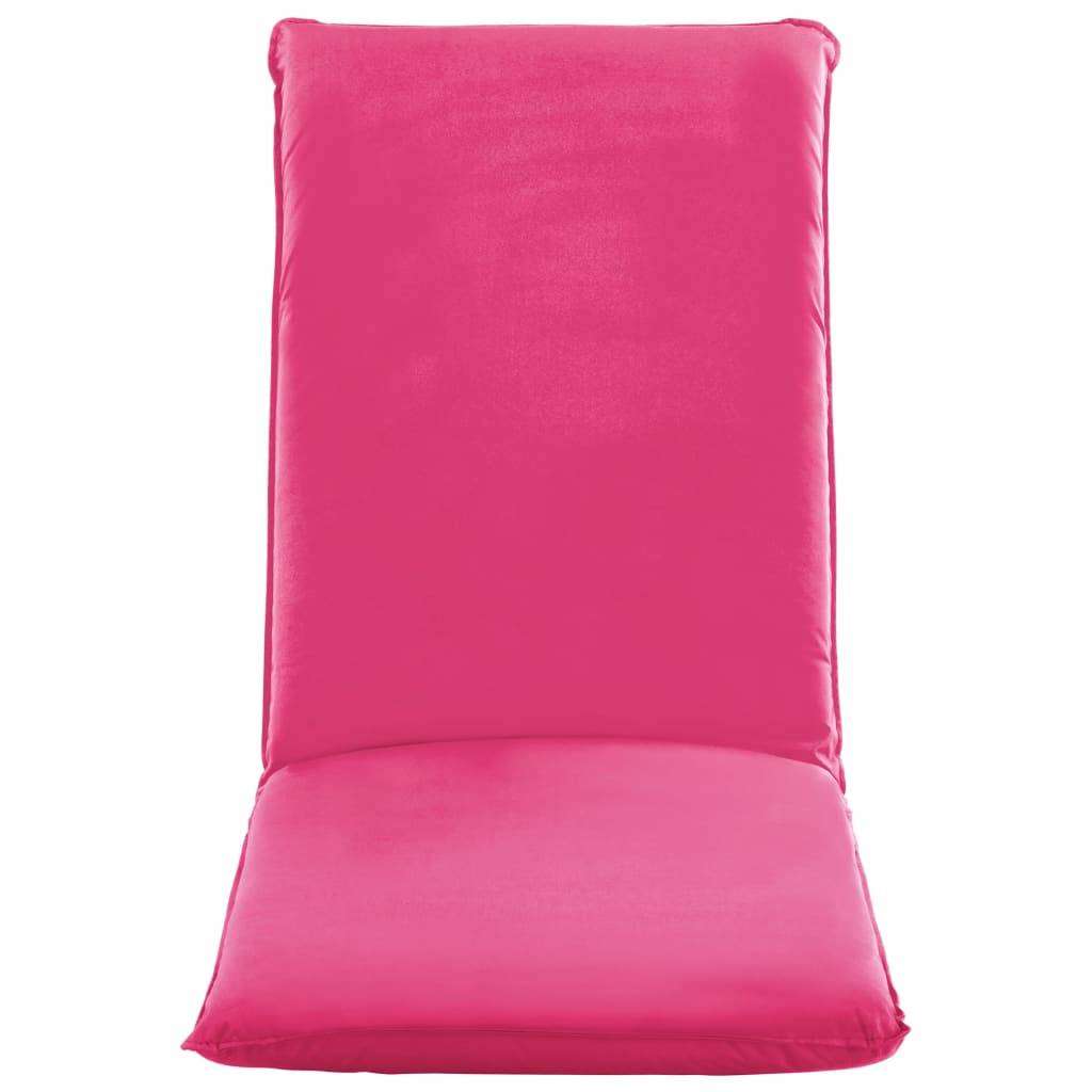 Helloshop26 - Transat chaise longue bain de soleil lit de jardin terrasse meuble d'extérieur pliable tissu oxford rose - Imagen 3