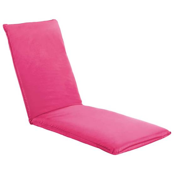 Helloshop26 - Transat chaise longue bain de soleil lit de jardin terrasse meuble d'extérieur pliable tissu oxford rose - Imagen 1