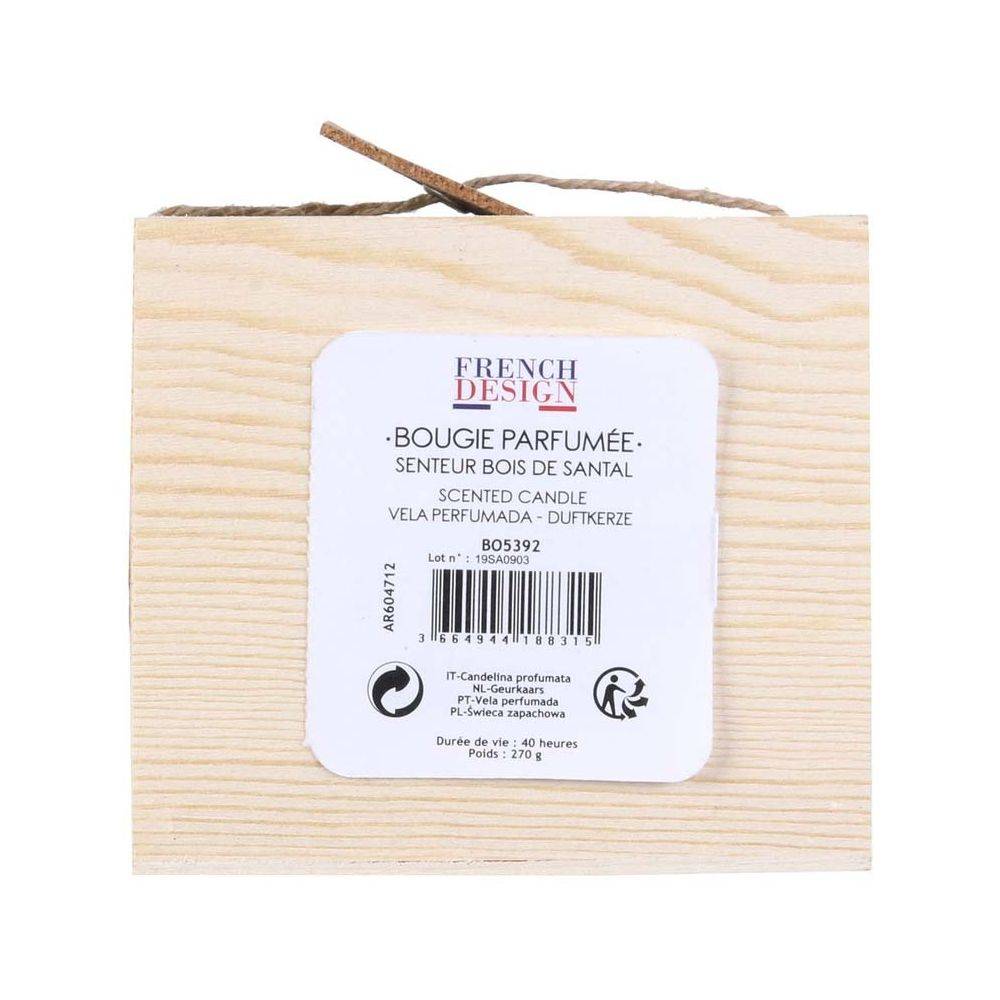 The Home Deco Factory - Bougie senteur bois de Santal en coffret oenologie Château vin rouge - Imagen 4