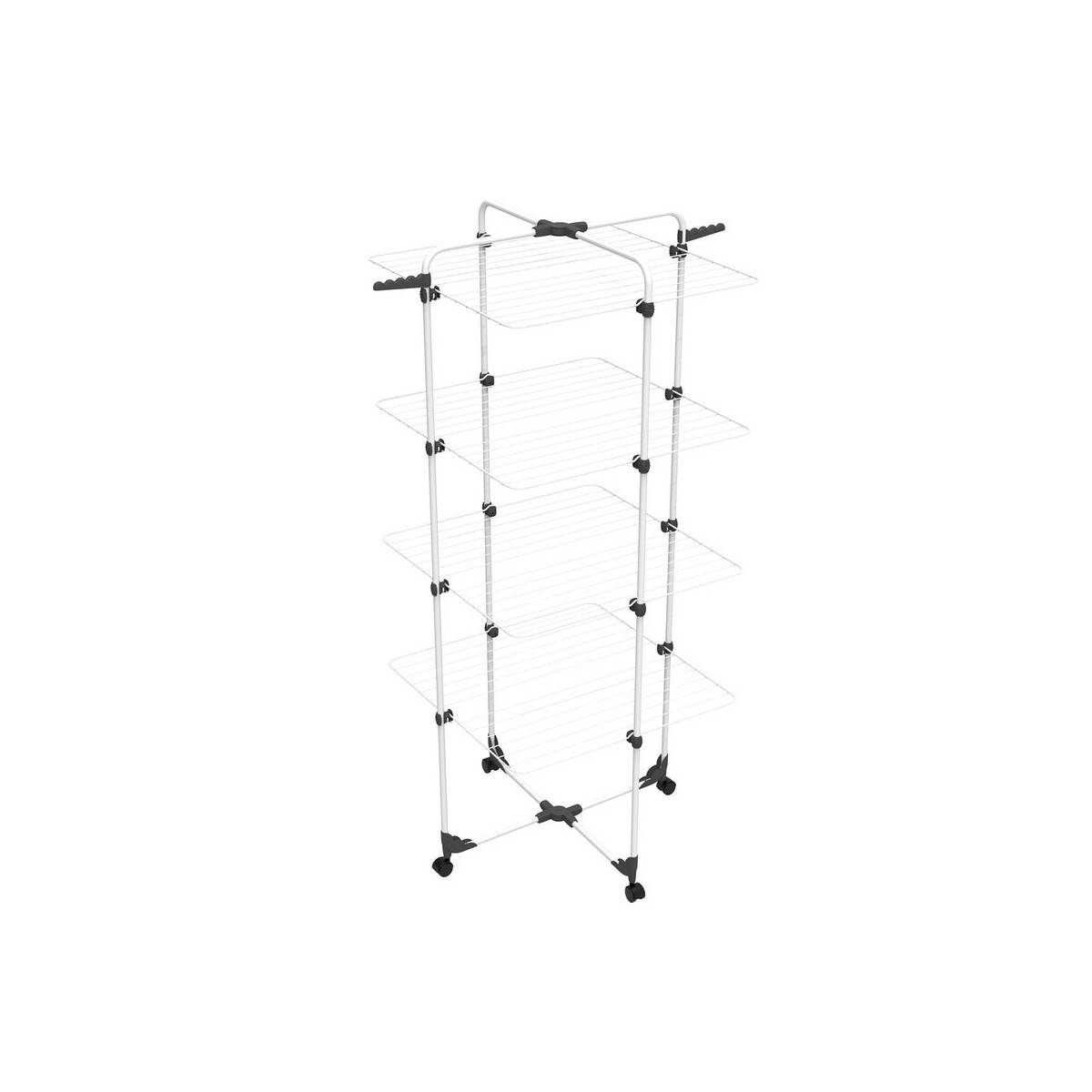 Séchoir à Linge Tour à 4 Niveaux Etendage modulable et pliable et roulettes Vileda - Imagen 1