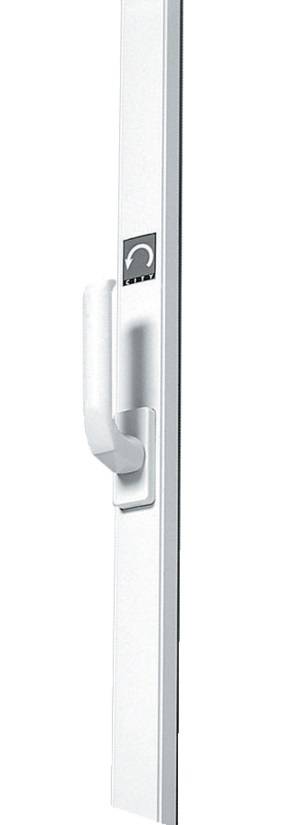 Crémone pompier à poignée rotative 2.30m CAVERS ISEO Blanc - 43002300