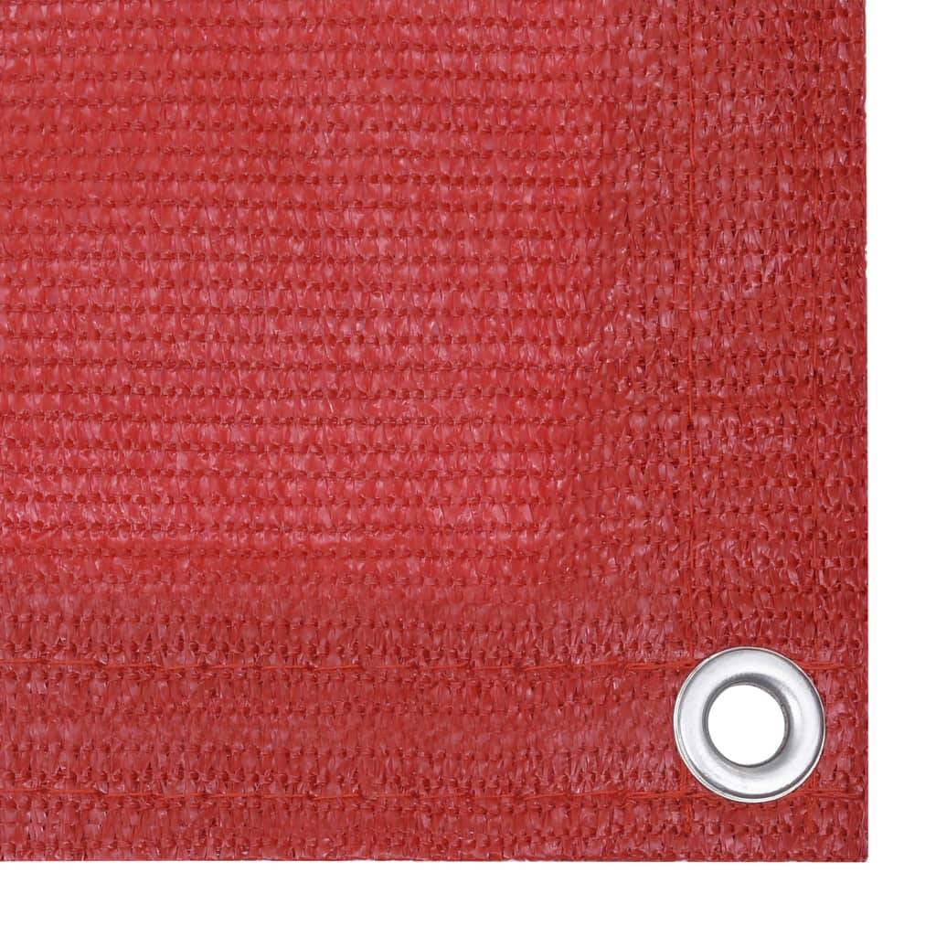 Helloshop26 - Écran de balcon brise pare vue protection confidentialité 120 x 300 cm PEHD rouge - Imagen 3
