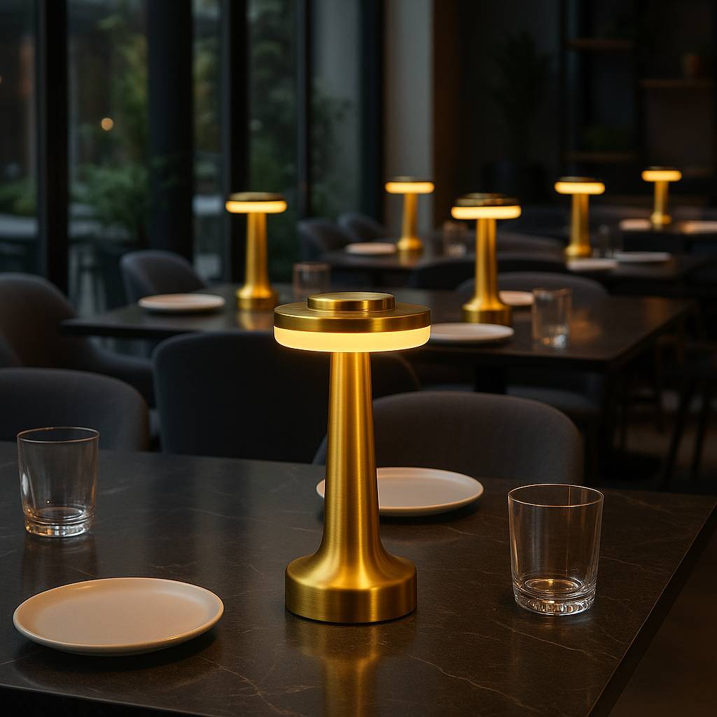 Lumisky - 2 Lampes de table doré CHICGLOW H21cm - Imagen 2