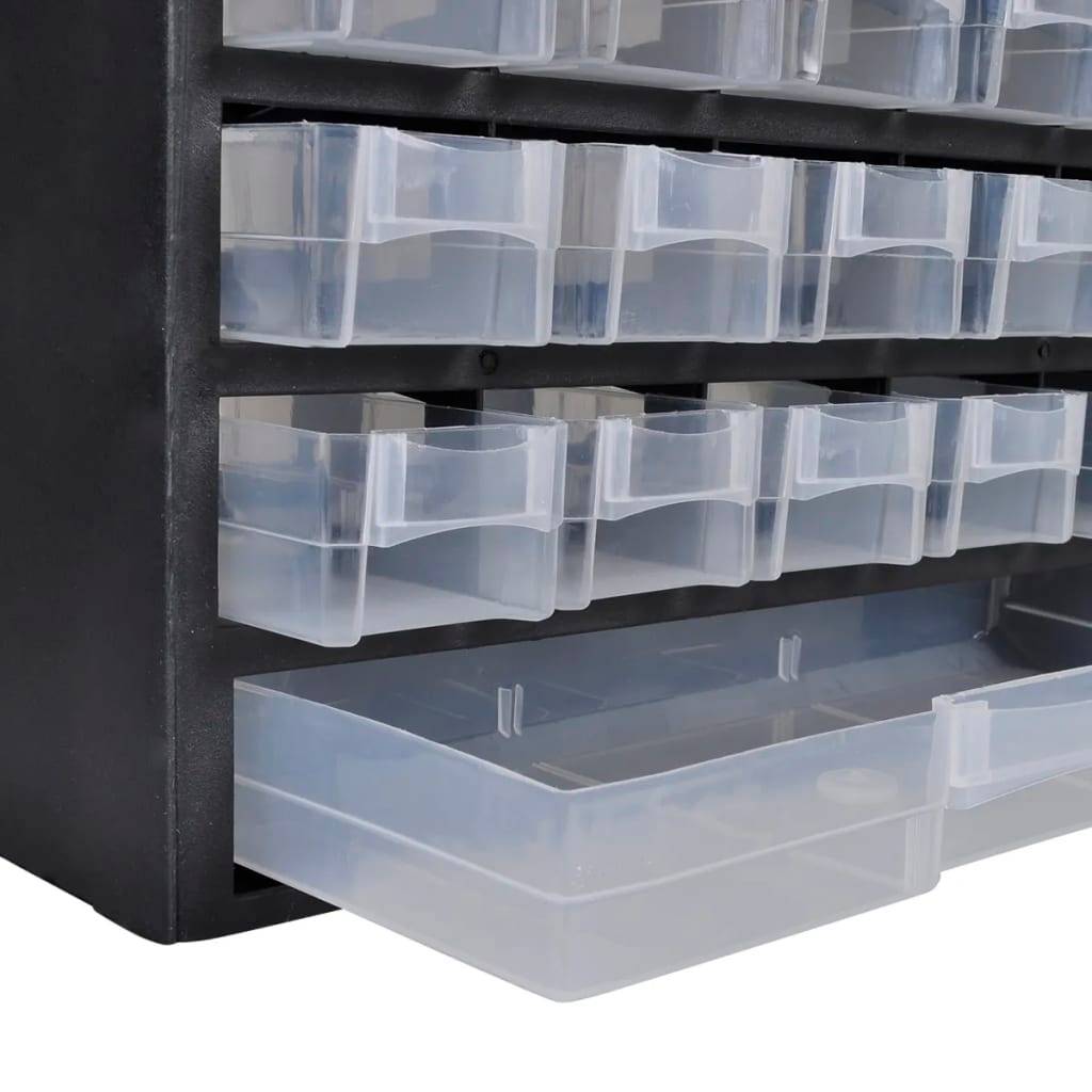 Helloshop26 - Lot de 2 boîtes à outils de rangement 41 tiroirs plastique étagère armoire - Imagen 4