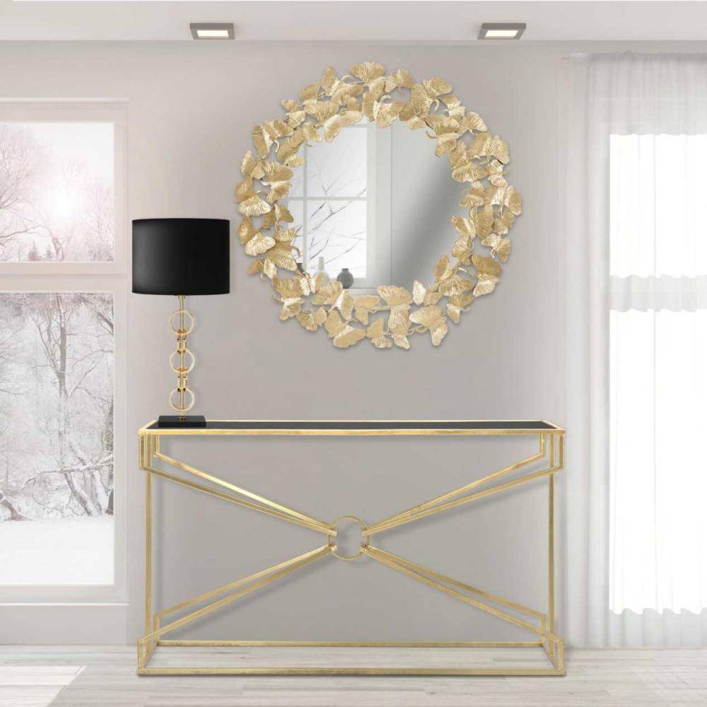Miroir rond en métal Fogle 87 x 2.5 cm - Imagen 2