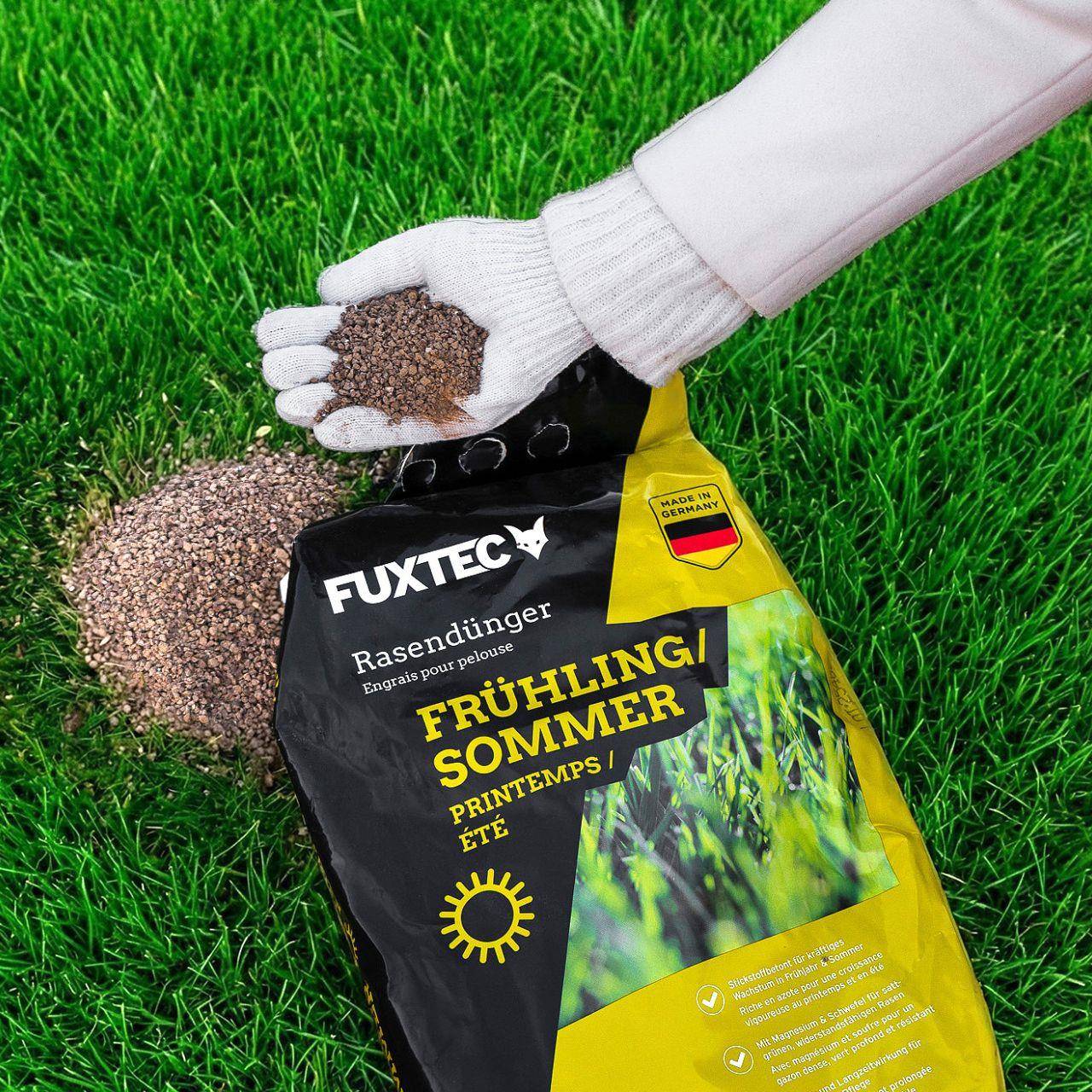 Engrais gazon printemps été FUXTEC FX-RDFS20 NPK  organo-minéral avec magnésium et soufre 20 kg - Image 2